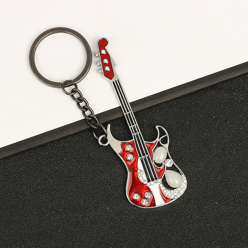 Creative Guitar Pendant Keychain Bag Backpack Ornament