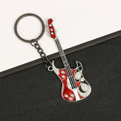 Creative Guitar Pendant Keychain Bag Backpack Ornament