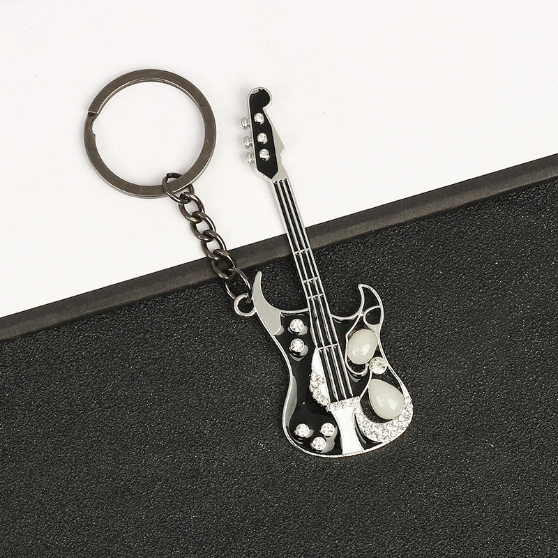 Creative Guitar Pendant Keychain Bag Backpack Ornament