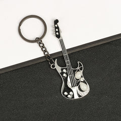 Creative Guitar Pendant Keychain Bag Backpack Ornament