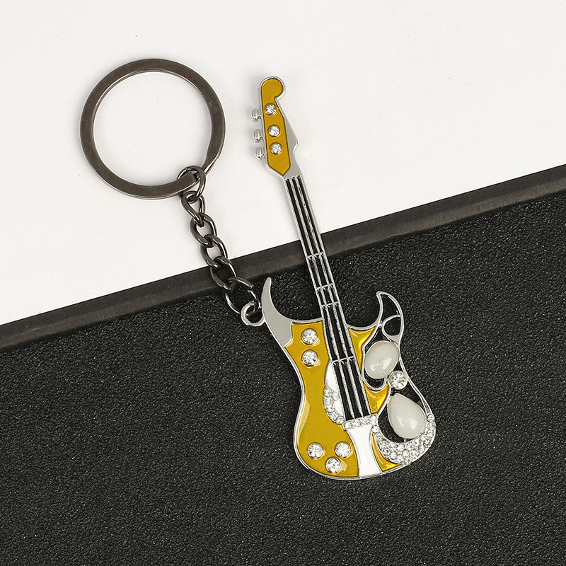 Creative Guitar Pendant Keychain Bag Backpack Ornament