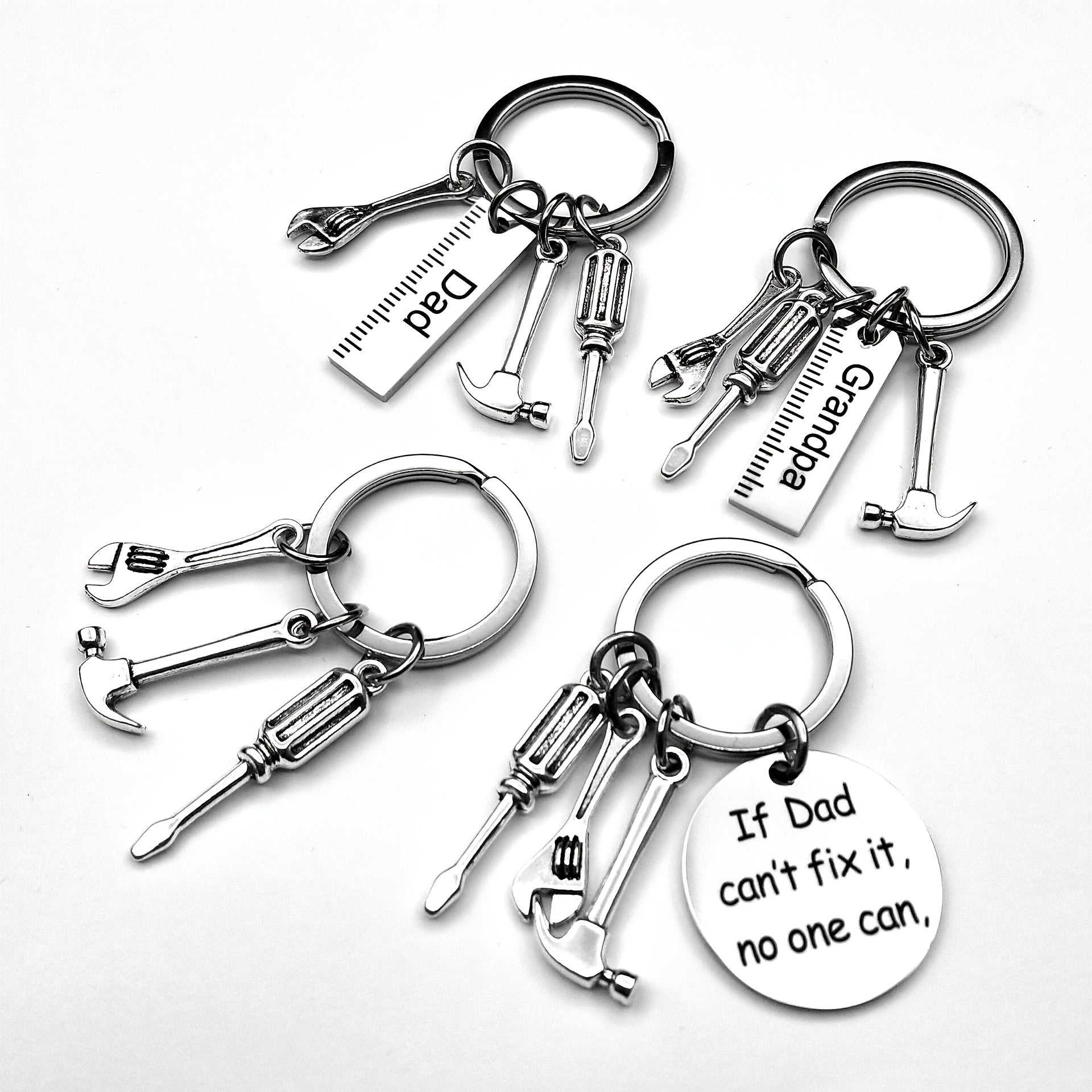 Mini Stainless Steel Tool Keychain for Men Women