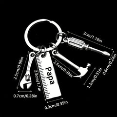 Mini Stainless Steel Tool Keychain for Men Women