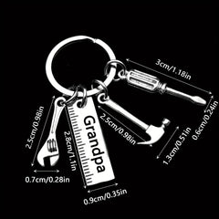 Mini Stainless Steel Tool Keychain for Men Women