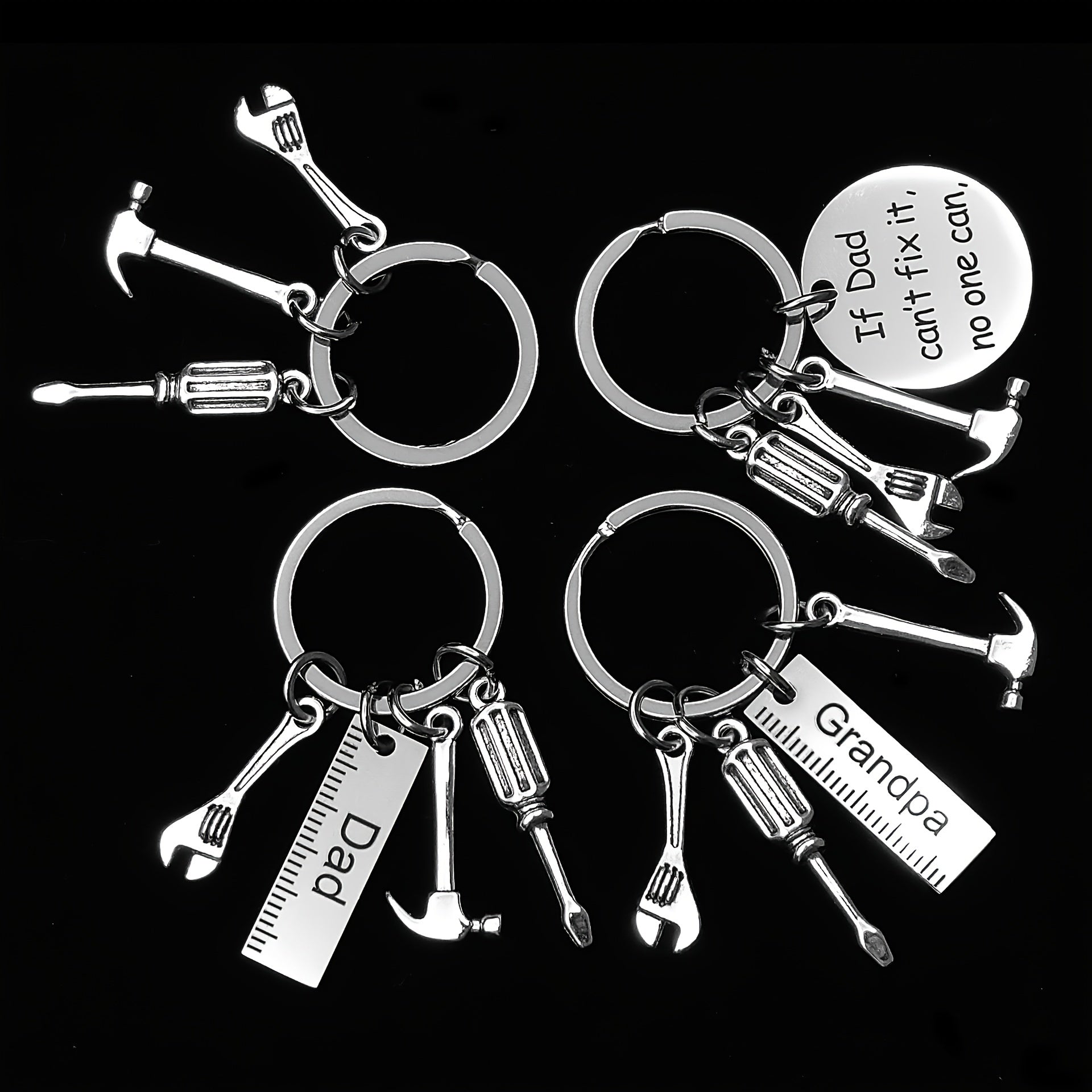 Mini Stainless Steel Tool Keychain for Men Women