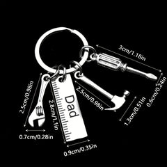 Mini Stainless Steel Tool Keychain for Men Women
