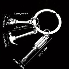 Mini Stainless Steel Tool Keychain for Men Women