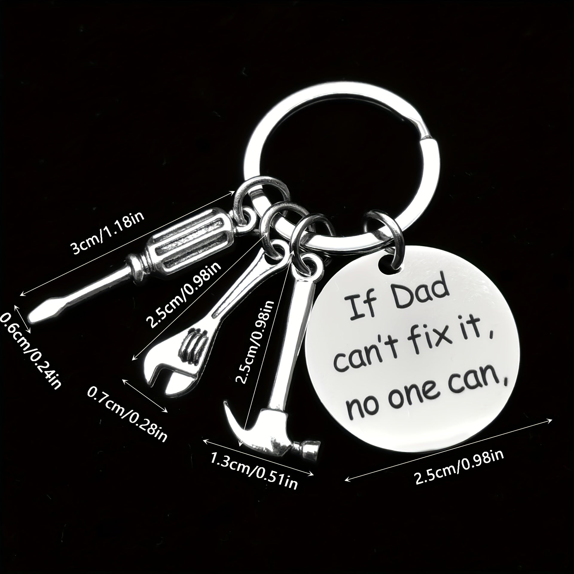 Mini Stainless Steel Tool Keychain for Men Women