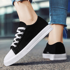 Women's Lightweight Skate Shoes Low Top Casual Lace Up Sports Shoes Outdoor