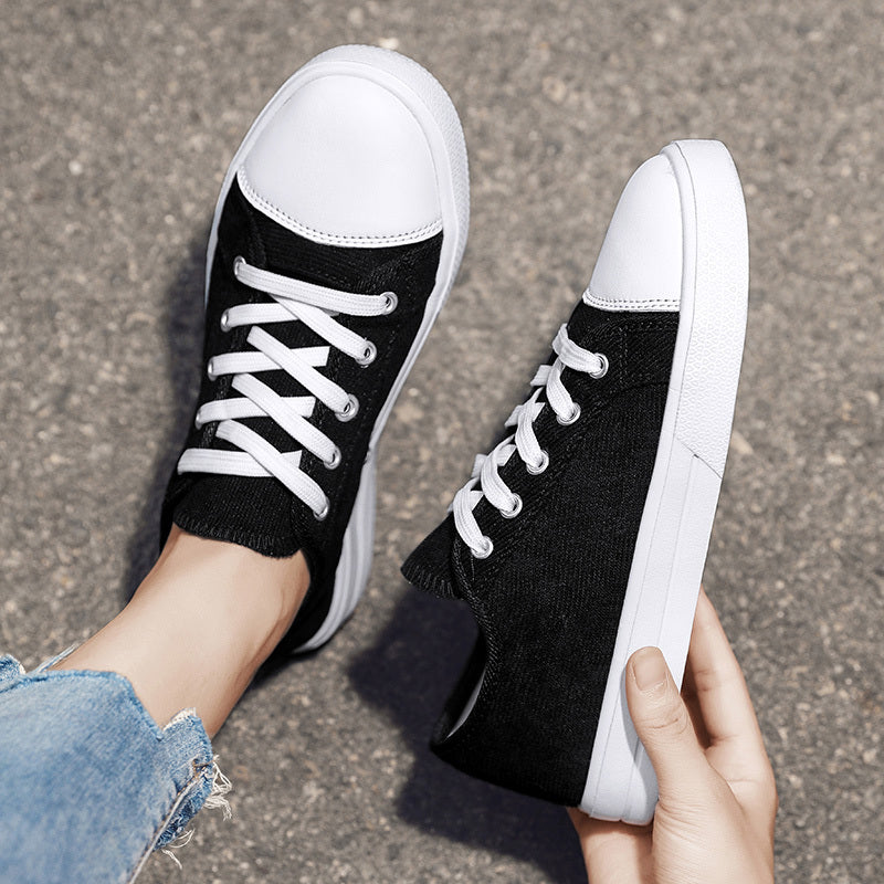Women's Lightweight Skate Shoes Low Top Casual Lace Up Sports Shoes Outdoor