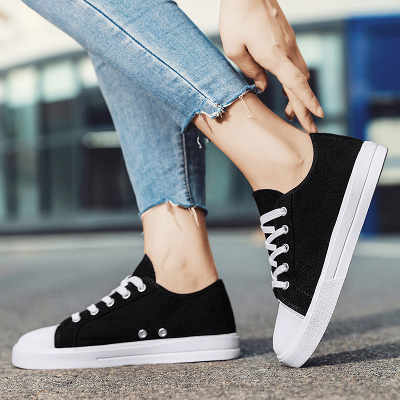 Women's Lightweight Skate Shoes Low Top Casual Lace Up Sports Shoes Outdoor