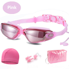 5pcs Waterproof Anti Fog Swimming Goggles for Men Women with Accessories