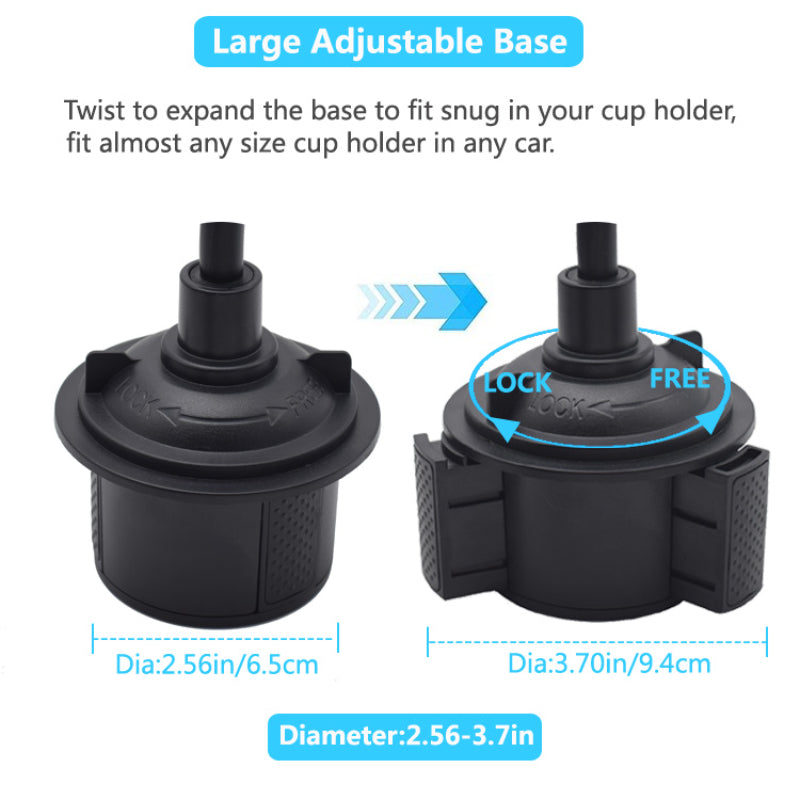 360° Rotating Car Cup Phone Holder Stand