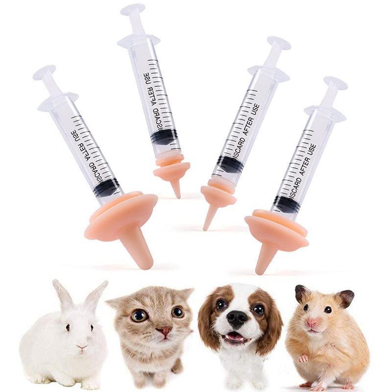 Pet Nursing Kit for Small Animals - Feeding Bottle, Syringes, Nipples