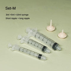 Pet Nursing Kit for Small Animals - Feeding Bottle, Syringes, Nipples