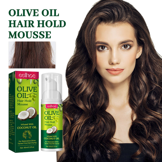 Olive Hair Hold Mousse Curly Portable Hair Styling Mousse