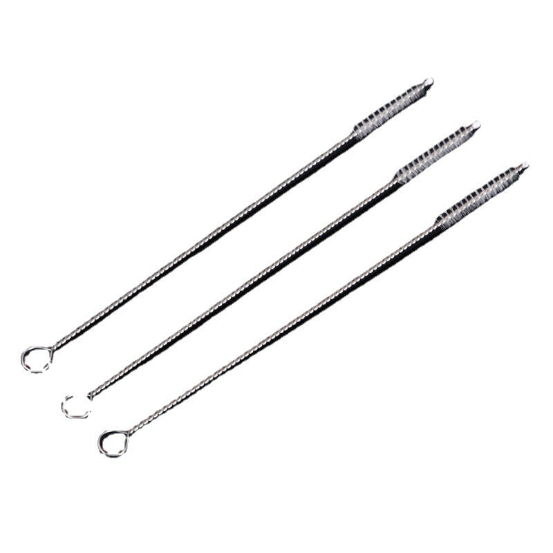 Stainless Steel Straw Cleaning Brush Soft Bristles