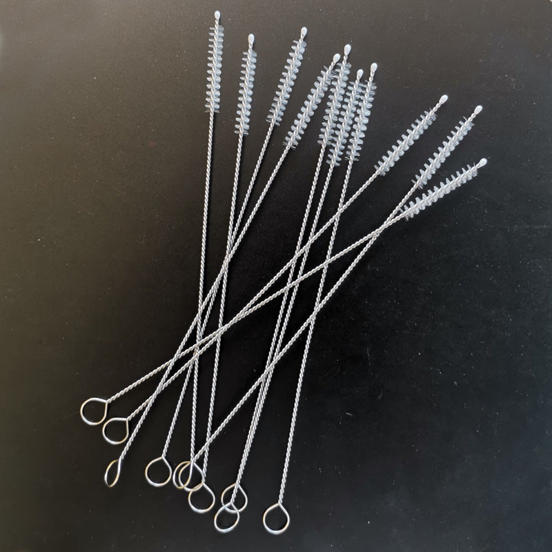 Stainless Steel Straw Cleaning Brush Soft Bristles