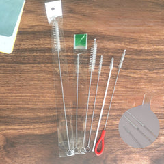 Stainless Steel Straw Cleaning Brush Soft Bristles
