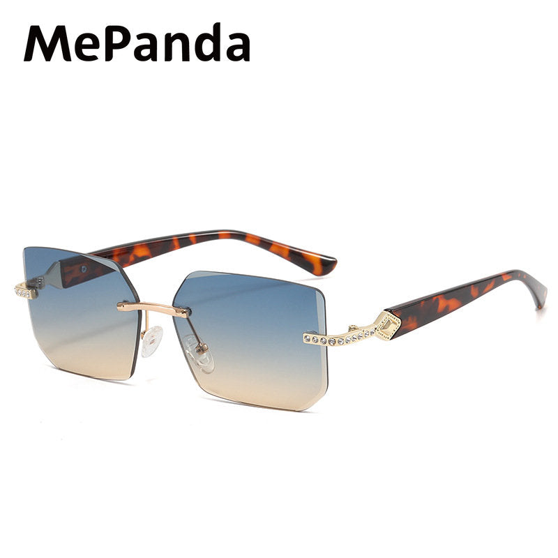 MePanda Rimless Square Sunglasses - Unisex