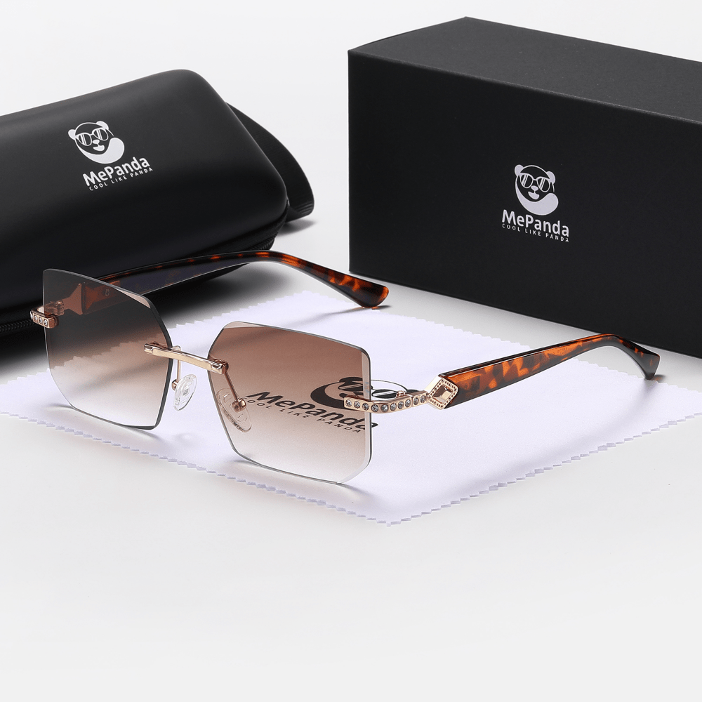 MePanda Rimless Square Sunglasses - Unisex