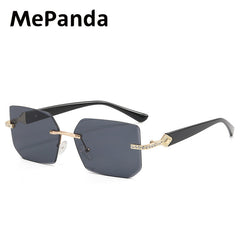 MePanda Rimless Square Sunglasses - Unisex
