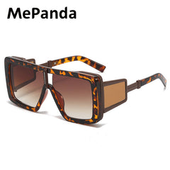 MePanda Vintage Square Frame Sunglasses
