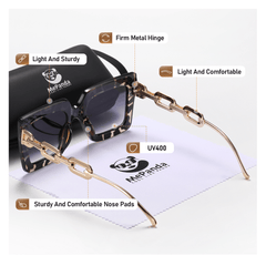 MePanda Large Frame Sunglasses Unisex Vintage Style