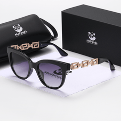 MePanda Vintage Temple Square Sunglasses
