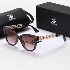 MePanda Vintage Temple Square Sunglasses