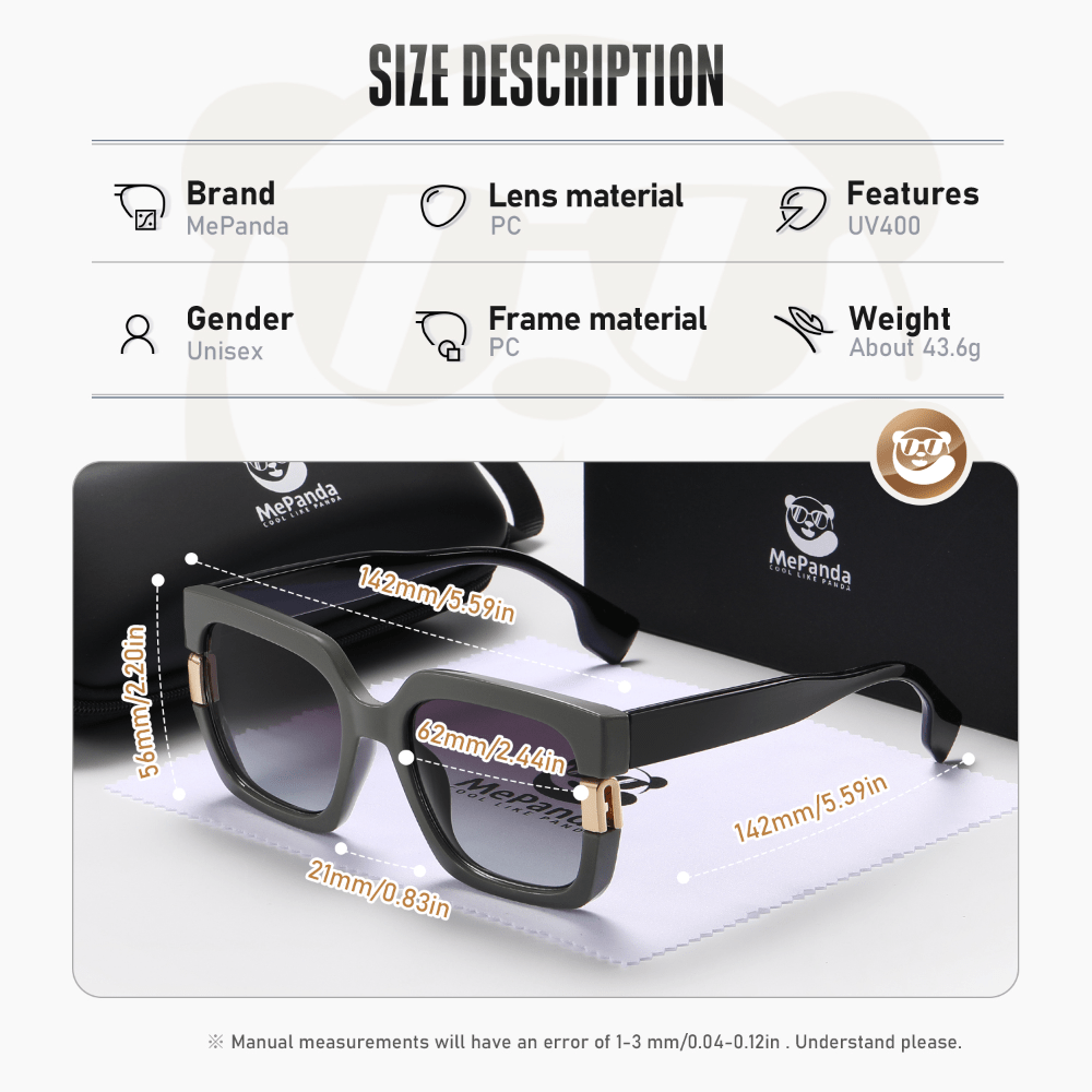 MePanda Square Unisex Sunglasses