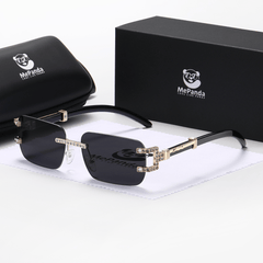MePanda Rimless Sunglasses Metal Outdoor Unisex