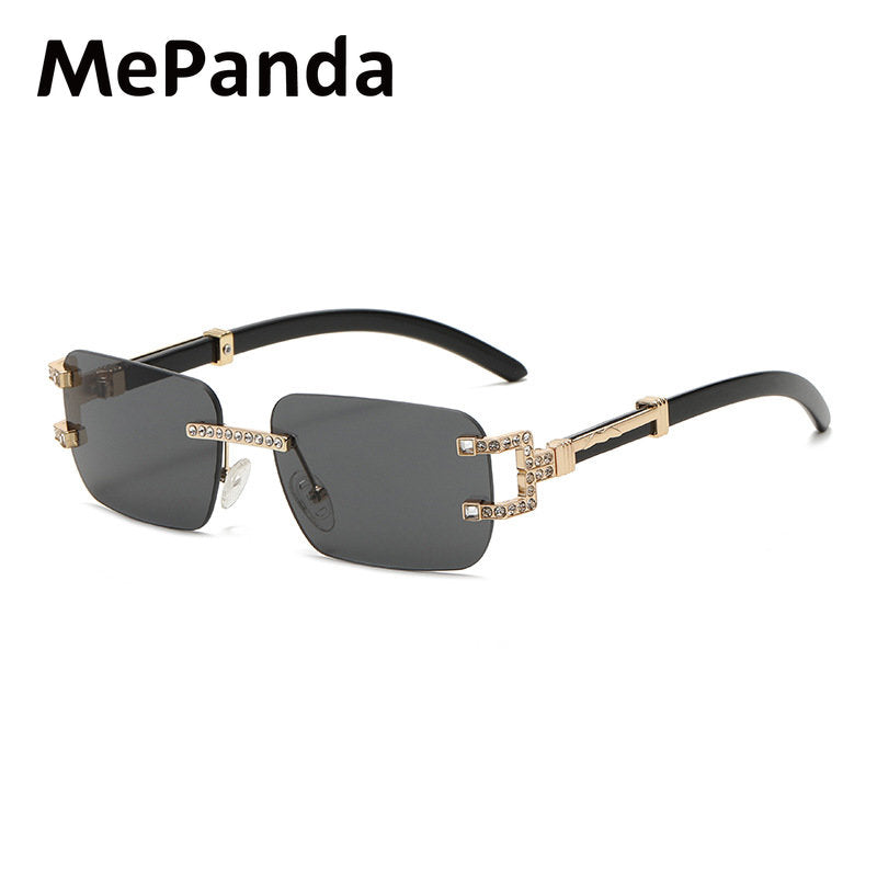 MePanda Rimless Sunglasses Metal Outdoor Unisex
