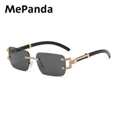 MePanda Rimless Sunglasses Metal Outdoor Unisex