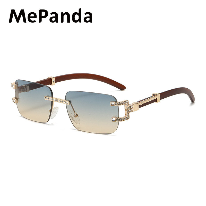 MePanda Rimless Sunglasses Metal Outdoor Unisex