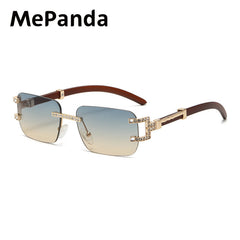 MePanda Rimless Sunglasses Metal Outdoor Unisex