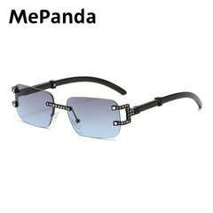 MePanda Rimless Sunglasses Metal Outdoor Unisex