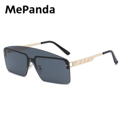 MePanda Half Frame Sunglasses Metal Sense Unisex