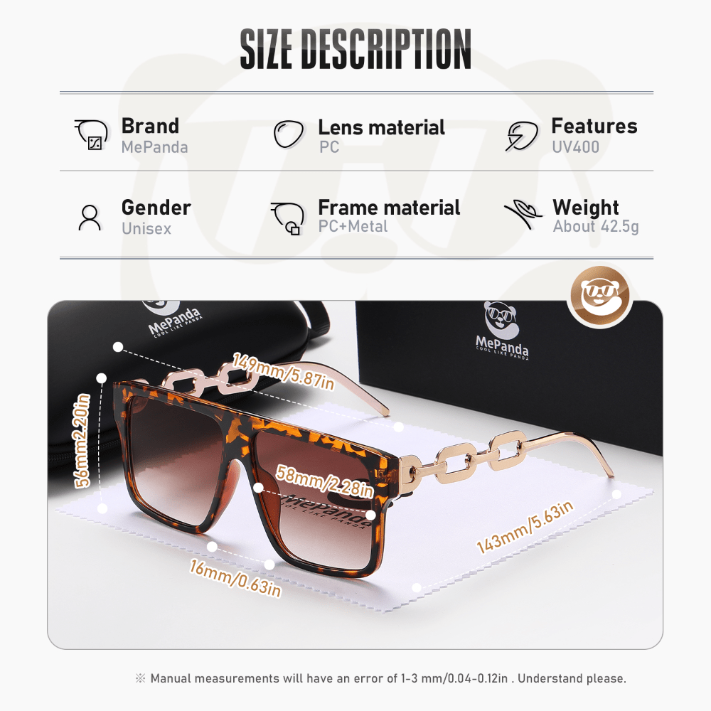 MePanda Square Frame Vintage Sunglasses Unisex Party Sunglasses