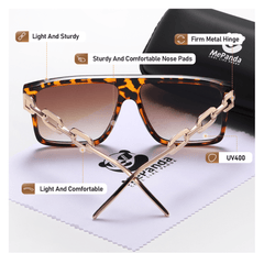MePanda Square Frame Vintage Sunglasses Unisex Party Sunglasses