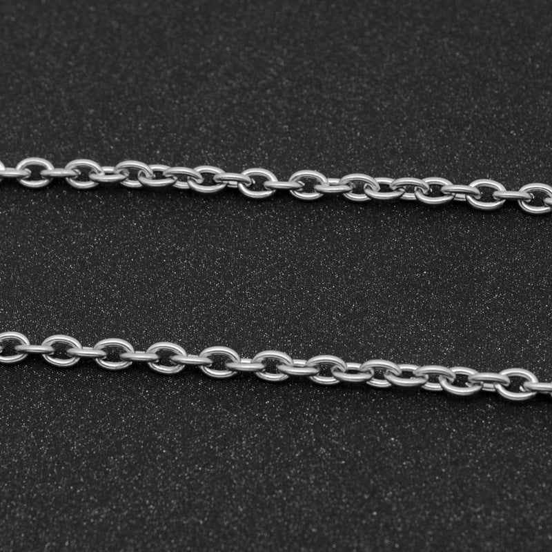 Stainless Steel Men's Necklace Titanium Steel Chain Cross Chain Accessories