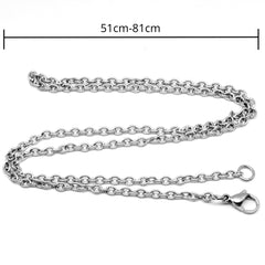 Stainless Steel Men's Necklace Titanium Steel Chain Cross Chain Accessories
