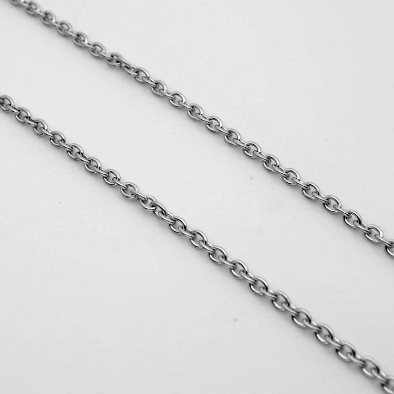 Stainless Steel Men's Necklace Titanium Steel Chain Cross Chain Accessories