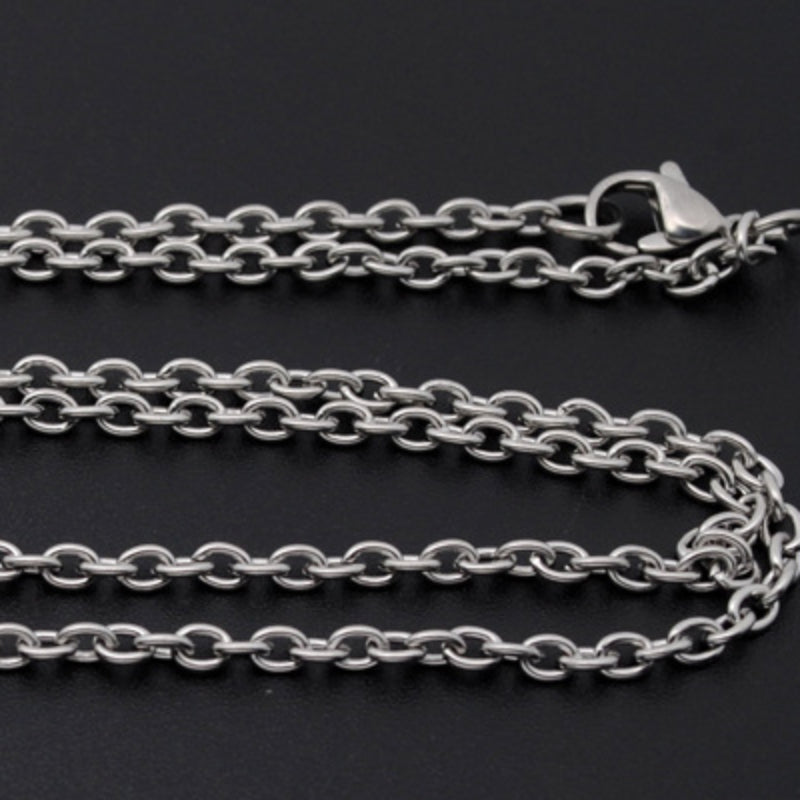 Stainless Steel Men's Necklace Titanium Steel Chain Cross Chain Accessories