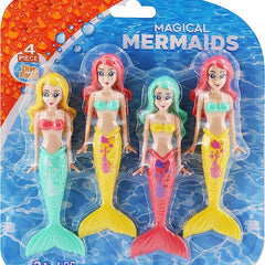 4pcs Mermaid Water Pool Toy Diving Set