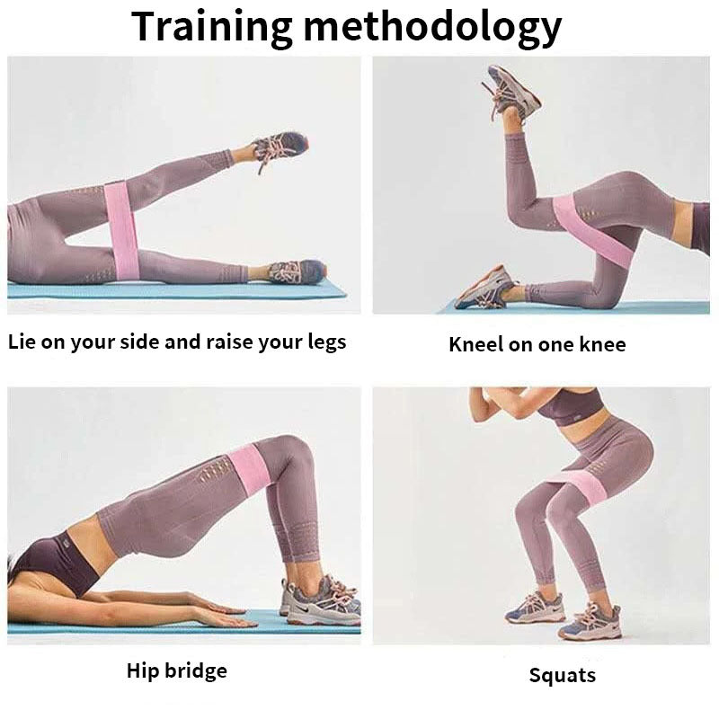 Stretchy Squat Elastic Resistance Bands Yoga Exercise Fitness
