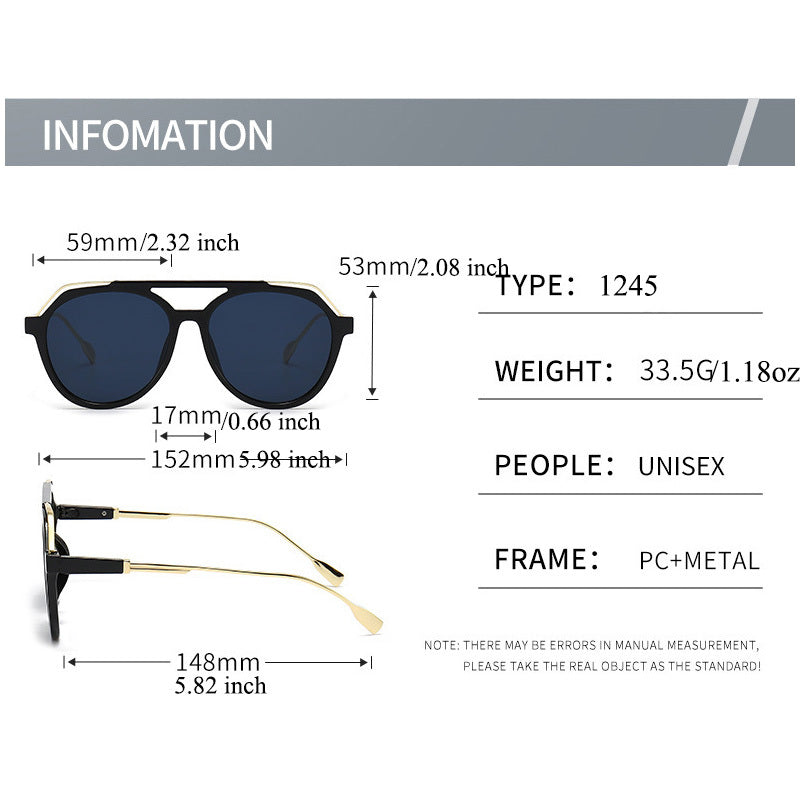 Men's Vintage Square Sunglasses UV400