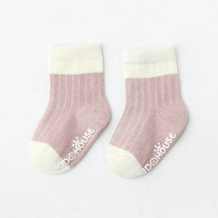 8 Pairs Baby Girls Non-Slip Socks Breathable Winter Toddler Children's Socks