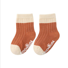 8 Pairs Baby Girls Non-Slip Socks Breathable Winter Toddler Children's Socks