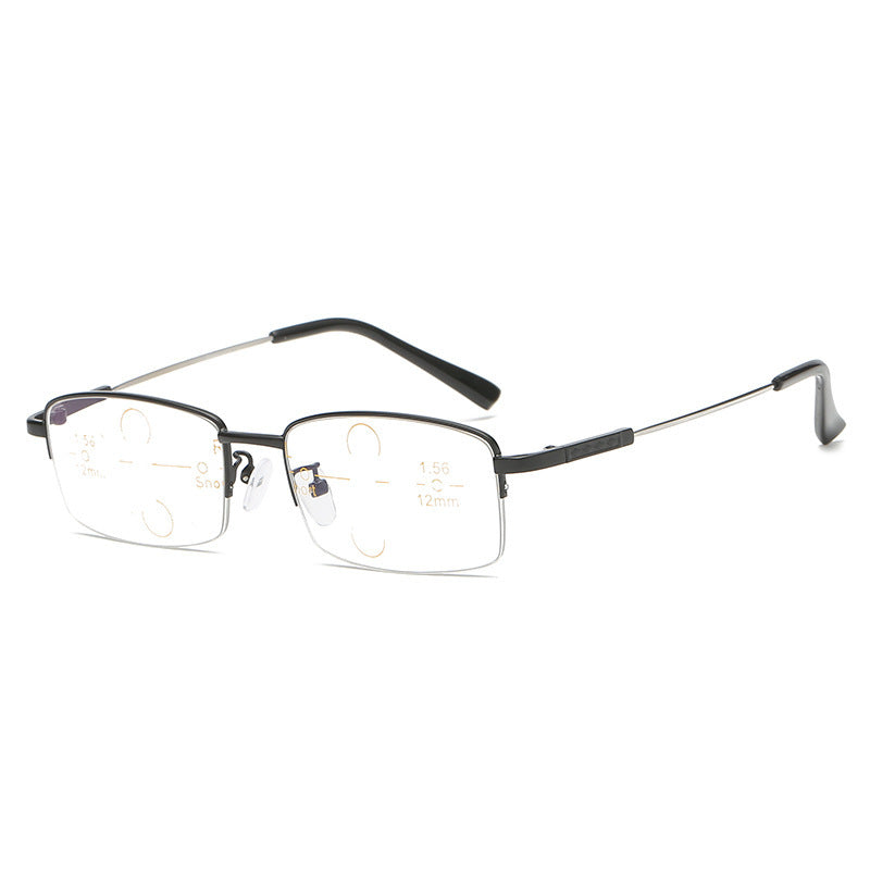 Men's Photochromic Glasses Memory Titanium Frame Anti Light 4 in 1